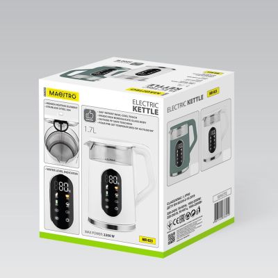 7. Electric kettle 1.7L 2220W MR-023-WHITE MAESTRO