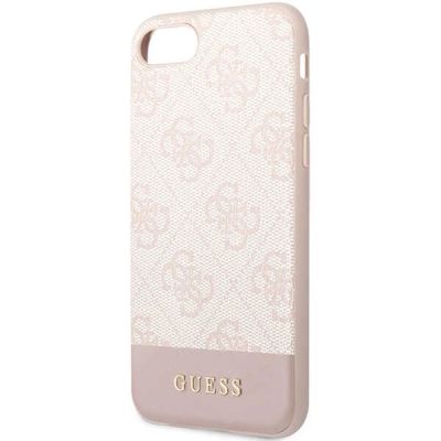 6. Guess GUHCI8G4GLPI iPhone 7/8/SE 2020/ 2022 pink/pink hard case 4G Stripe Collection