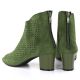 4. Women's open-toe green ankle boots M.Daszyński MR1954-23