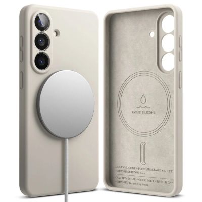 2. Ringke Silicone MagSafe Case for Samsung Galaxy S26 - Beige