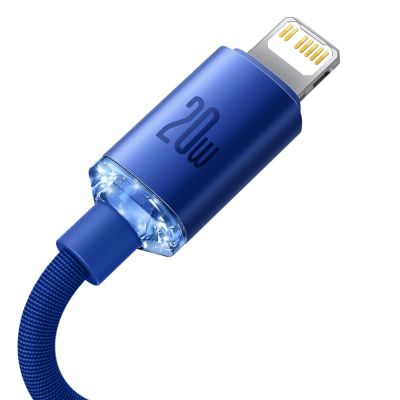 7. Baseus CAJY000203 Lightning - USB-C PD cable 20W 480Mb/s 1.2m - blue