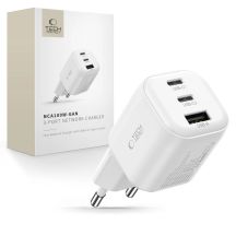 Tech-Protect NCA100W-GaN 3-Port PD 3.2 100W / QC3.0 Wall Charger - White