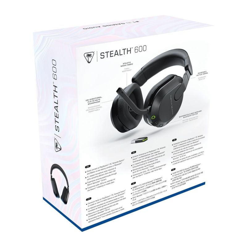 7. Turtle Beach Stealth 600 Gen 3 Wireless Bluetooth Headband Gaming Headset Black