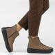 8. Women's beige platform ankle boots Filippo DBT8264