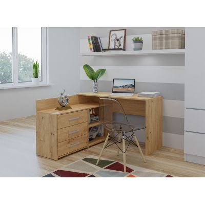 3. Corner desk + chest of drawers DANY 120x50xH76 artisan