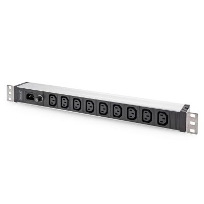 5. Digitus Power strip with aluminum profile, 9 sockets, IEC C14 input