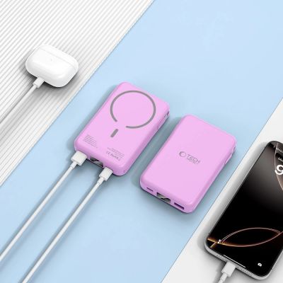 7. Tech-Protect PB31 MagSafe 10000mAH Power Bank - Purple