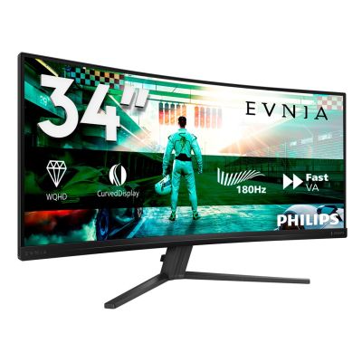47. Philips Evnia 34M2C3500L/00 Computer Monitor 86.4 cm (34") 3440 x 1440 px Wide Quad HD LCD Black