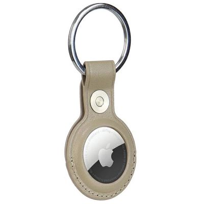 3. Audi Synthetic Leather AirTag case - beige