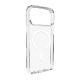 Puro Lite Mag TPU+PC Case Compatible with MagSafe for iPhone 17 Pro - Transparent with White Ring