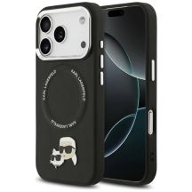 Karl Lagerfeld Karl & Choupette Pins MagSafe Case for iPhone 17 Pro - Black