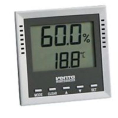 Venta 6011000 Hygrometer and Psychrometer, Indoor Electronic Hygrometer, Silver