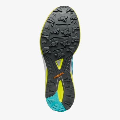 4. Scarpa Golden Gate Kima Rt trail shoes - lake blue/lime