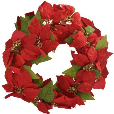 7. DECORATIVE WREATH 45 CM STAR OF BETHLEHEM POINSETIA