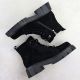 4. Women's Black Suede Leather Ankle Boots D&A S.Barski Premium Collection JC52-884