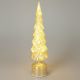 8. DECORATIVE CHRISTMAS TREE GOLD LED 7 CROWNS WARM WHITE 40CM