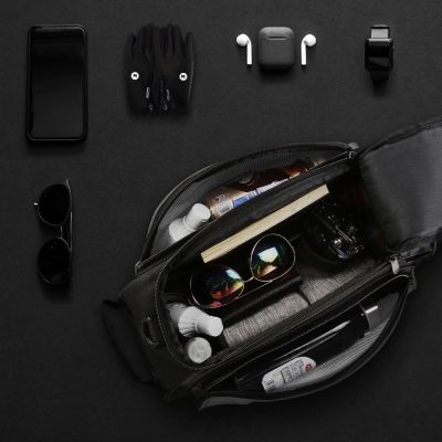 10. Wozinsky Bike Pannier Bag with Shoulder Strap 13L Black (WBB1BK)