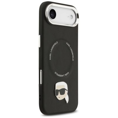 4. Karl Lagerfeld Karl Pin MagSafe Case for iPhone Air - Black