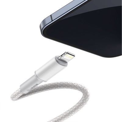 2. BASEUS USB-C to Lightning Cable 20W, 5A, 1m (White)