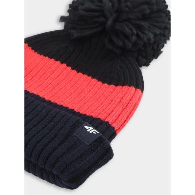 2. Children's winter hat with pompom 4F 4FJWAW25ACAPM660-92S