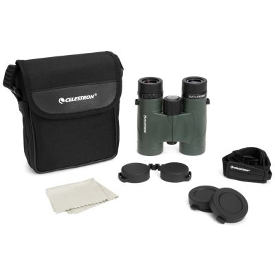 9. Celestron Nature DX 8x32 Binoculars BaK-4 Black, Green