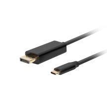 LANBERG CABLE USB-C(M)->DISPLAYPORT(M) 3M 4K 60HZ BLACK CA-CMDP-10CU-0030-BK