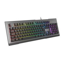GENESIS Rhod 500 RGB Gaming Keyboard USB QWERTY Portuguese Black, Silver