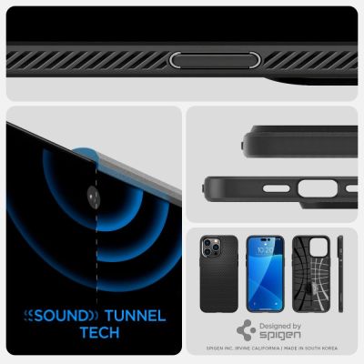 6. Spigen Liquid Air iPhone 14 Pro Case - Matte Black