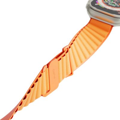 3. Puro Extreme Nylon Strap for Apple Watch 42 / 44 / 45 / 49 mm - Orange