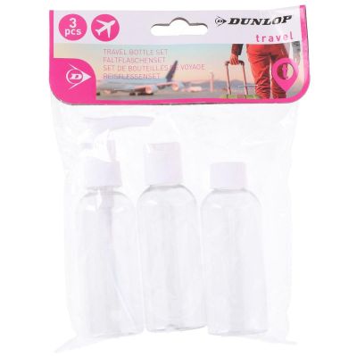 4. DUNLOP AIRPLANE TRAVEL BOTTLES 3x80ML