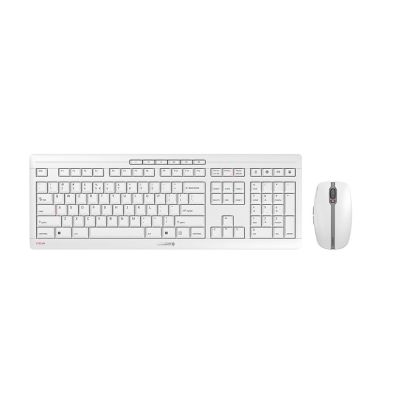 Keyboard + Mouse CHERRY Stream JD-8560EU-0 Desktop Recharge Universal RF Wireless QWERTY English Gray