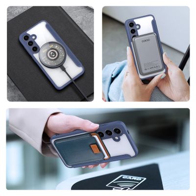 6. Dux Ducis Skin X Pro case for Samsung S24+ with magnetic ring and flap - blue