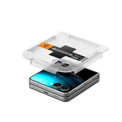 9. Spigen Glas.TR EZ Fit HD Tempered Glass Screen Protector for Samsung Galaxy Z Flip 7 - Transparent