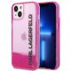 Karl Lagerfeld Liquid Glitter Elong Case for iPhone 14 Plus - Pink