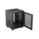 5. Floor-standing 19" 15U 600x600 RACK installation cabinet, black, perforated doors, Lanberg (flat pack)