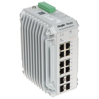 Ruijie Networks RG-NIS3100-8GT4SFP-HP Managed Network Switch L2 Gigabit Ethernet (10/100/1000) Supports PoE Gray