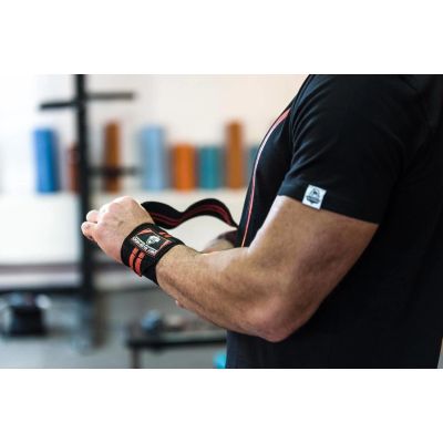 10. Elastic Wrist Supports/Grips | Black/Red