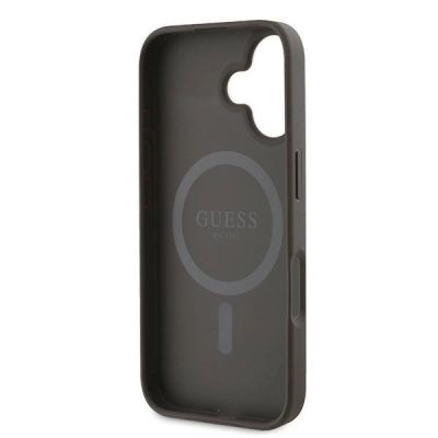 7. Guess 4G Ring Classic Logo MagSafe iPhone 16 Plus Case - Brown