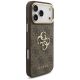 4. Guess 4G Big 4G Classic Logo Big Strap Metal Buttons Case for iPhone 17 Pro Max - Brown