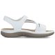 2. Comfortable women's sandals with Velcro and elastic bands, white Rieker 64870-81