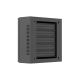12. LANBERG TPR 10" Installation Cabinet with Mesh Panel 340×340×140, Black (Assembled)