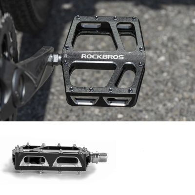 5. Rockbros K399-BK Wide Platform Bicycle Pedals - Black