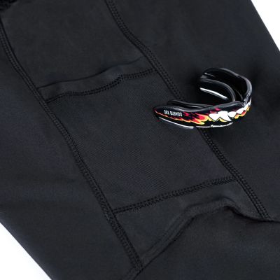 6. DBX Bushido Black MMA Shorts with Leggings