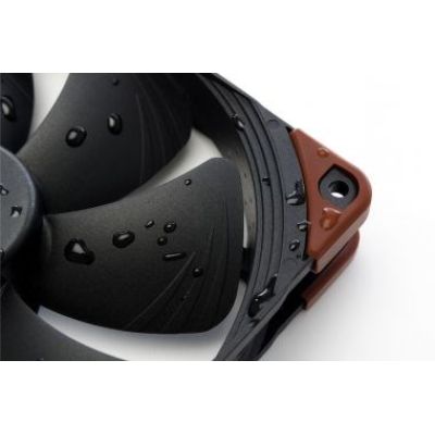 7. Noctua NF-A14 Computer Case Fan 14 cm Black, Brown 1 pc.