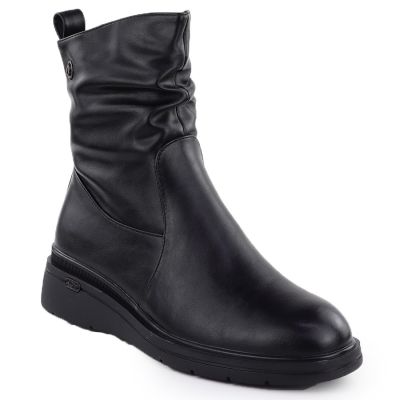 Women's black wedge ankle boots Vinceza 26-58557
