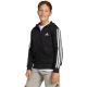 12. adidas Essentials Full-Zip Kids' Sweatshirt Black and White JD6494