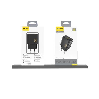 4. Dudao A27S 25W GaN USB-A Charger - Black