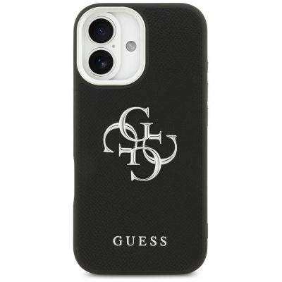11. Guess Grained Big 4G Classic Logo case for iPhone 17 - black