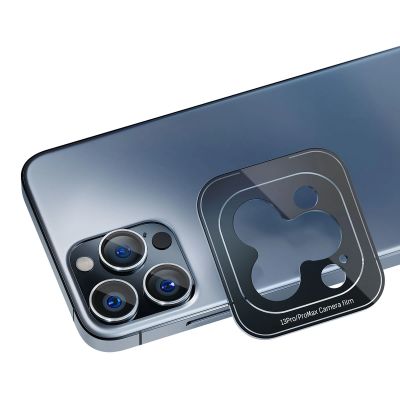4. 3mk Lens Protection Pro Camera Cover - with Blue Frame for iPhone 15 Pro