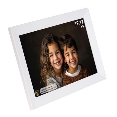 3. Denver PFF-1012 Digital Photo Frame White 25.6cm (10.1") Touchscreen Wi-Fi